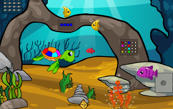 Games2Jolly-Underwater Gold Treasure Escape
