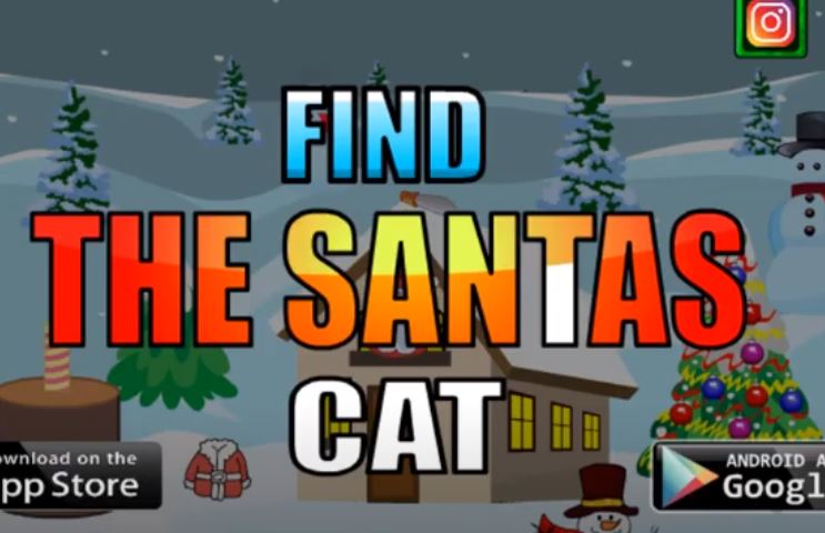 Christmas Find The Santa Cat
